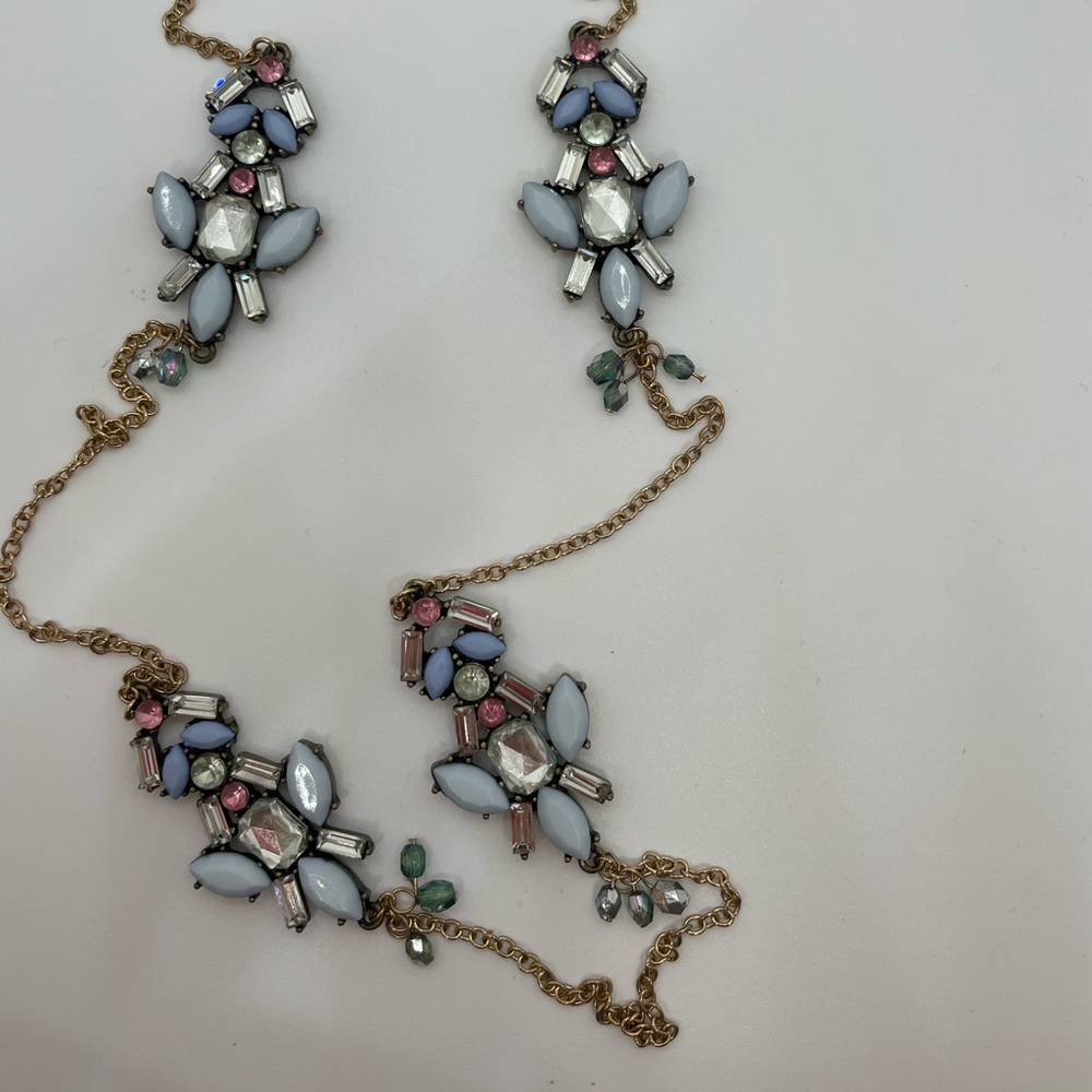 Long jeweled necklace